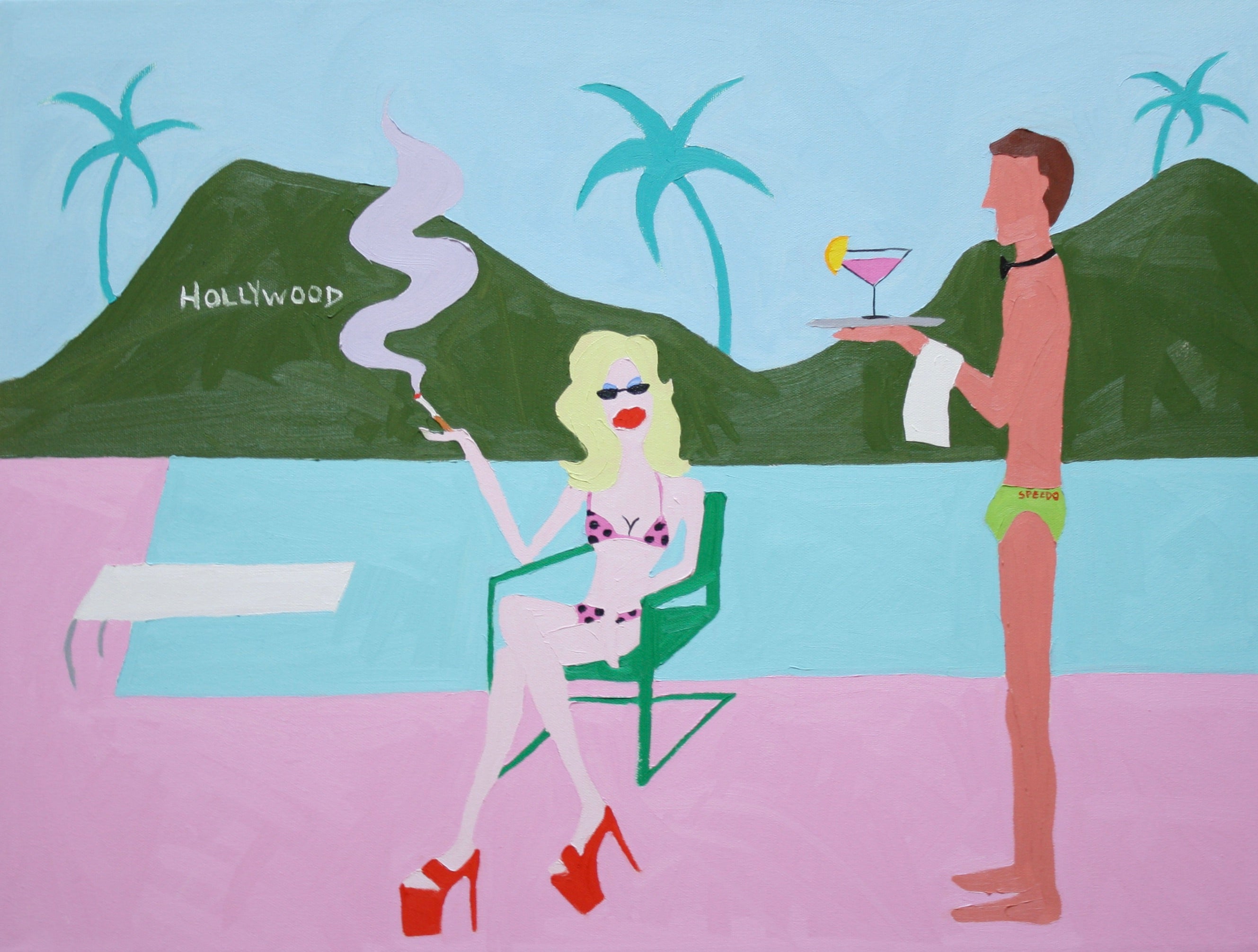 Hayley Axelrad / Woman in a Green Chair