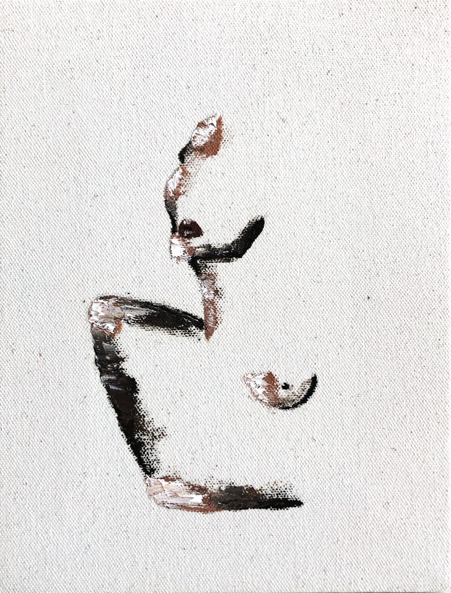 Minimalist abstract female form artwork