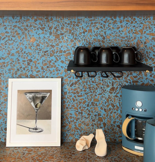 martini art for kitchen abstract art