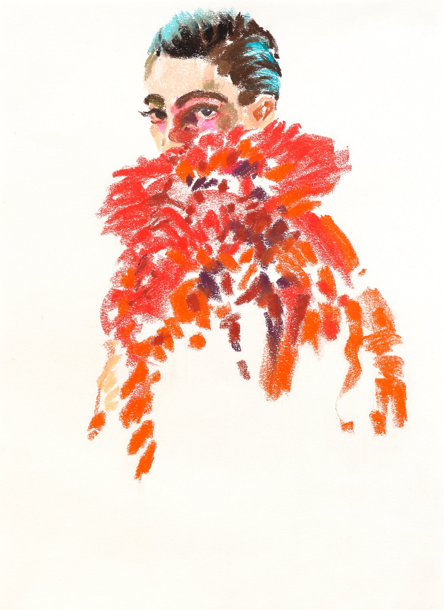 Annette Wüllner / Red Faux Fur