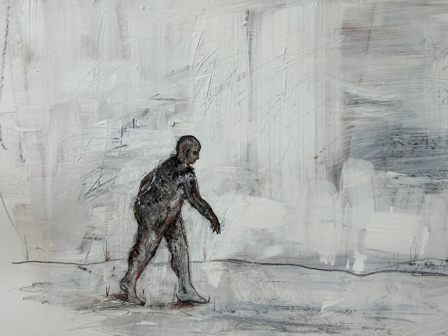 original artwork black and white painting