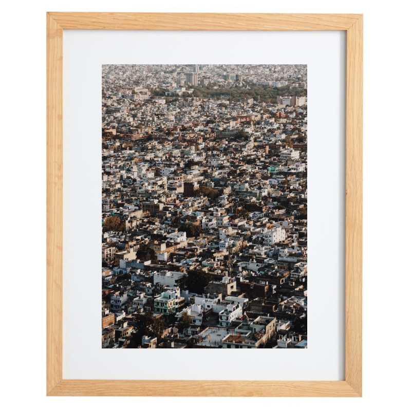Jaipur cityscape photography in a natural frame