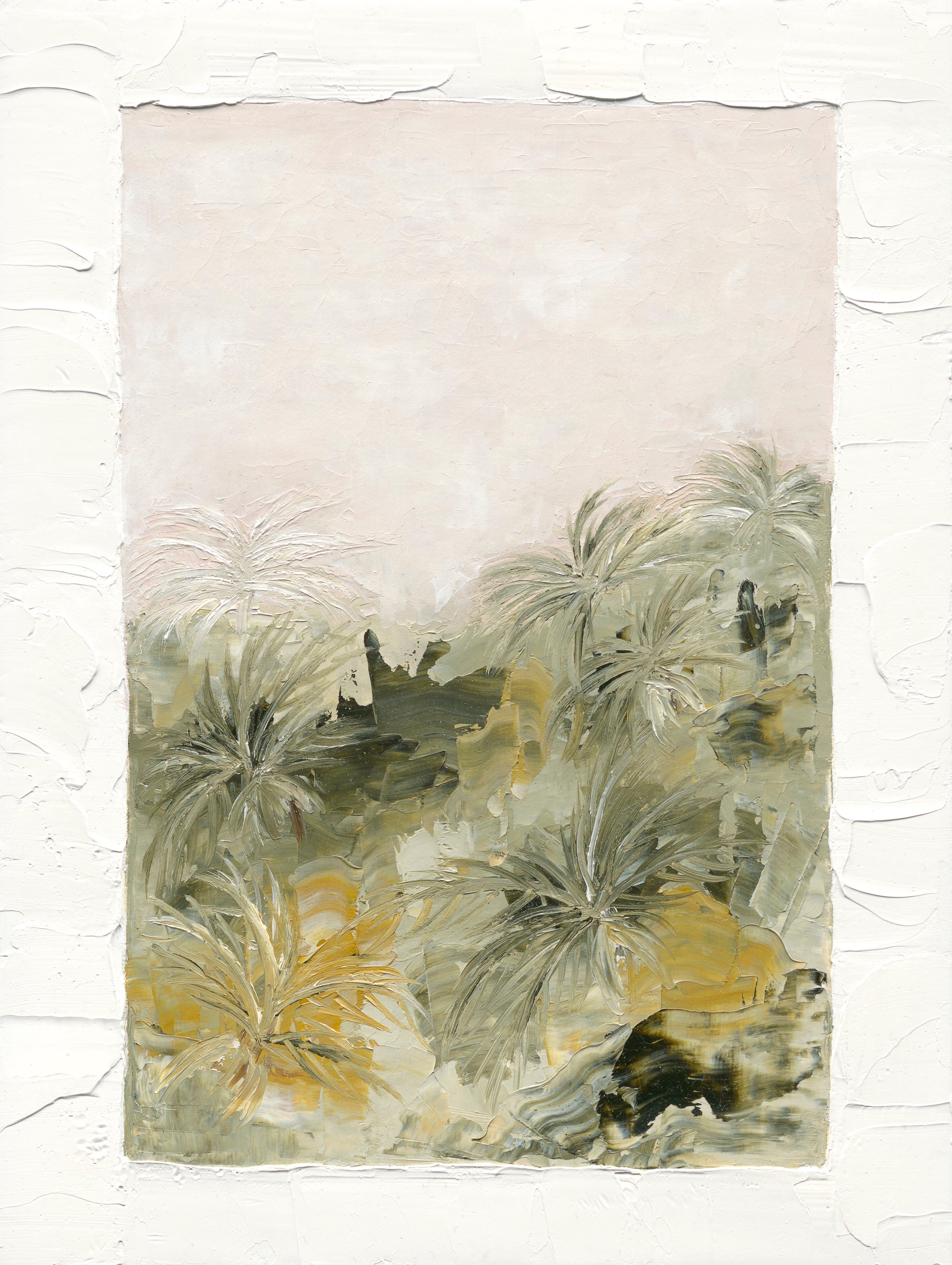 Abstract palm tree artwork