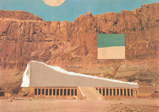 Neutral coloured multimedia artwork