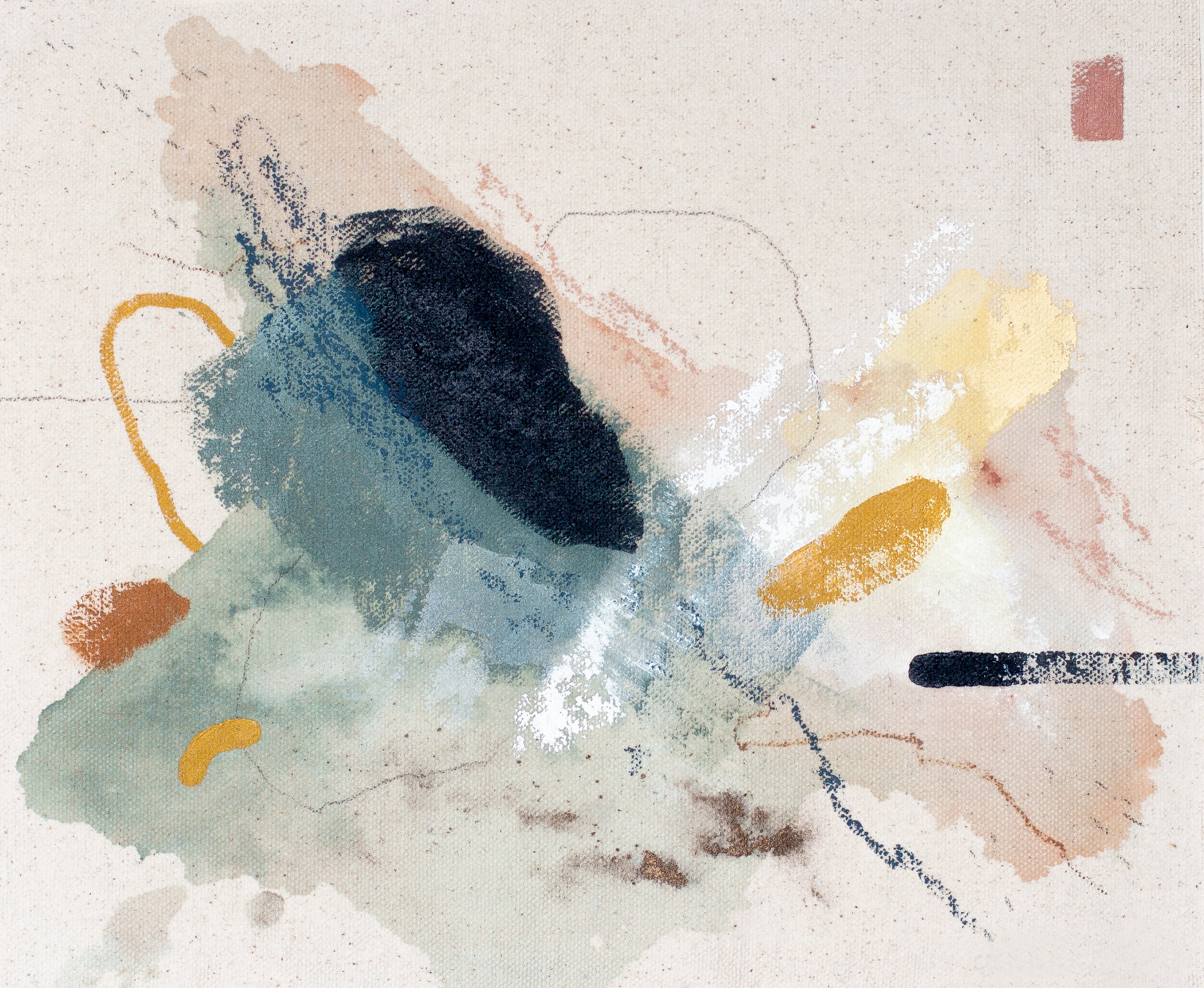 Colours of dusk abstract artwork