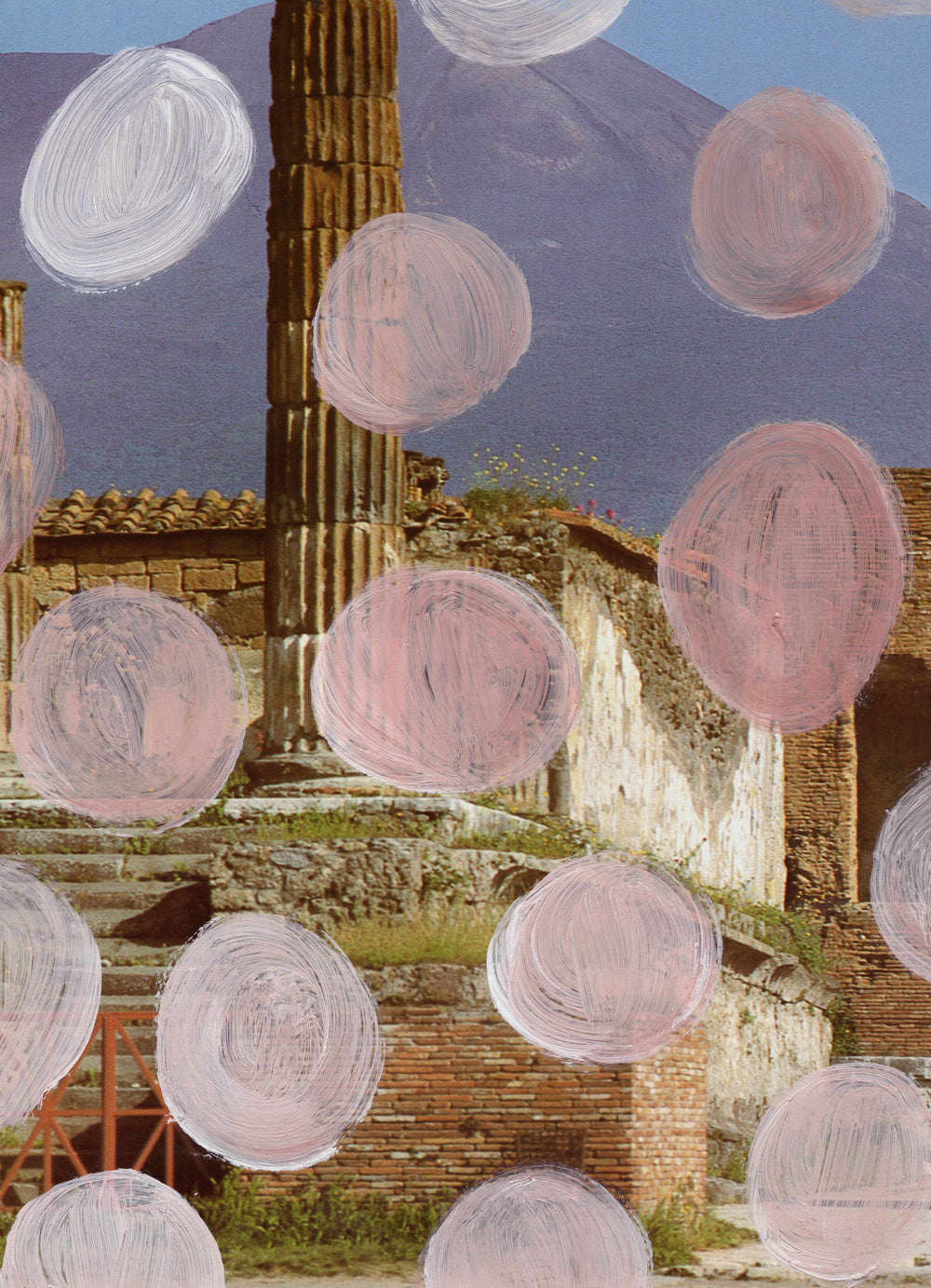 Italy photography with pink painted dots