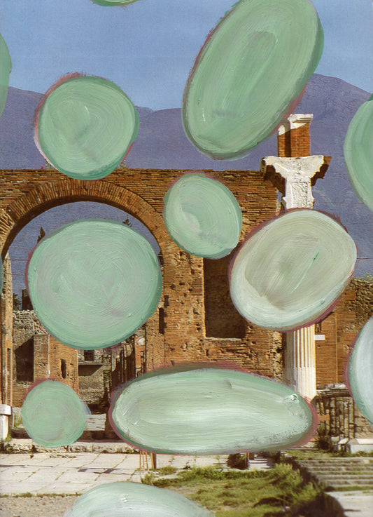 Italy photography with turquoise painted dots