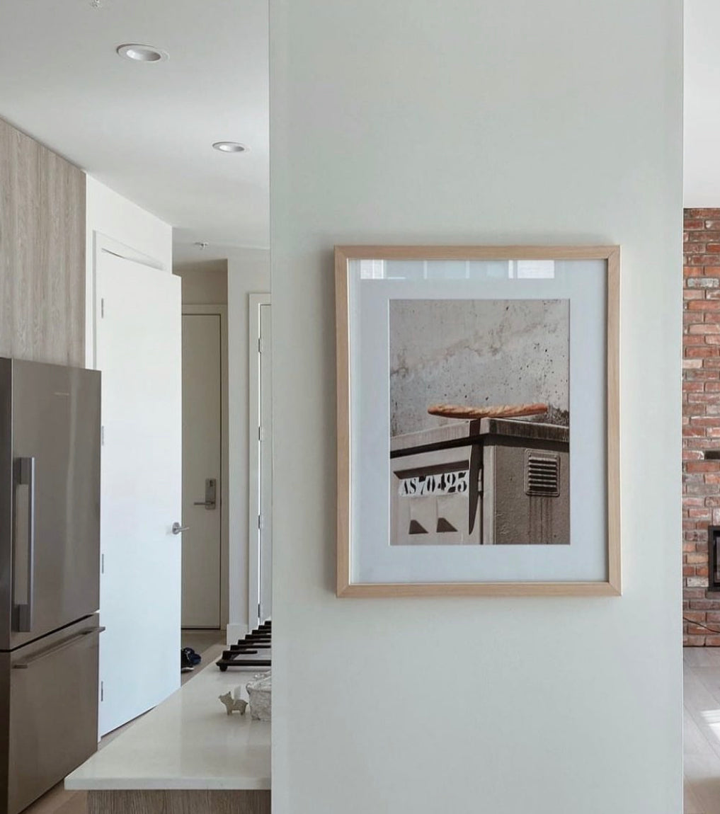 Baguette photography pictured on the wall