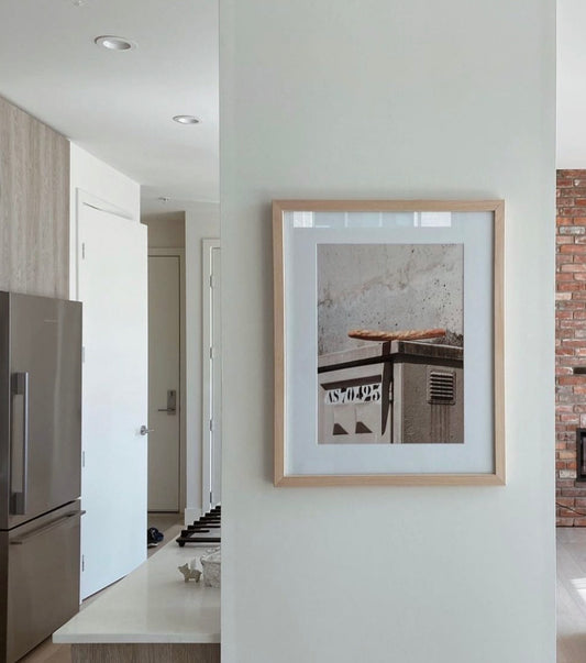 Baguette photography pictured on the wall