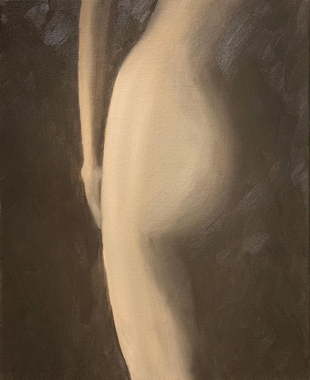 Female figure artwork in neutral colours