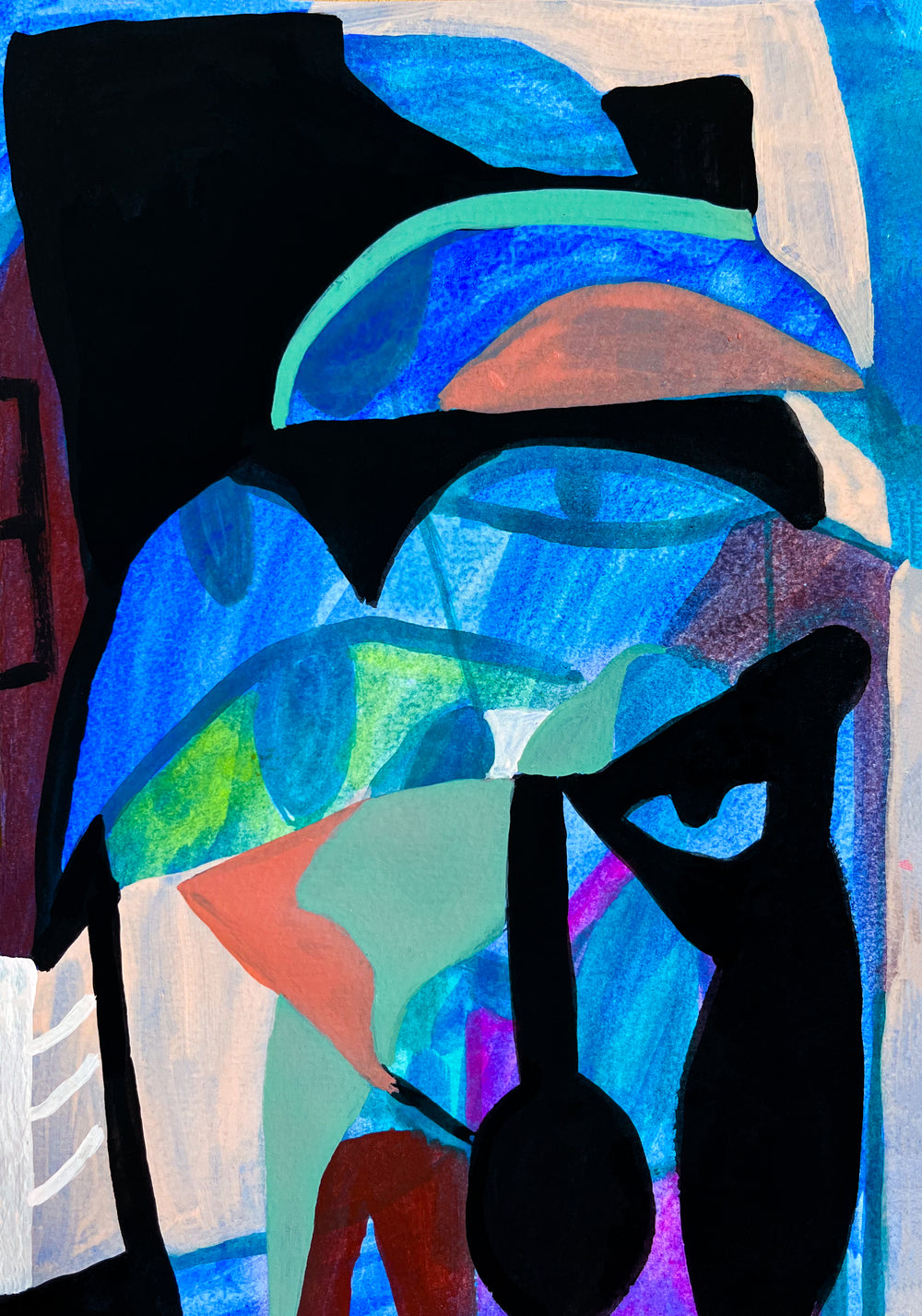 Colourful geometric artwork