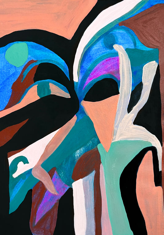 Colourful geometric artwork