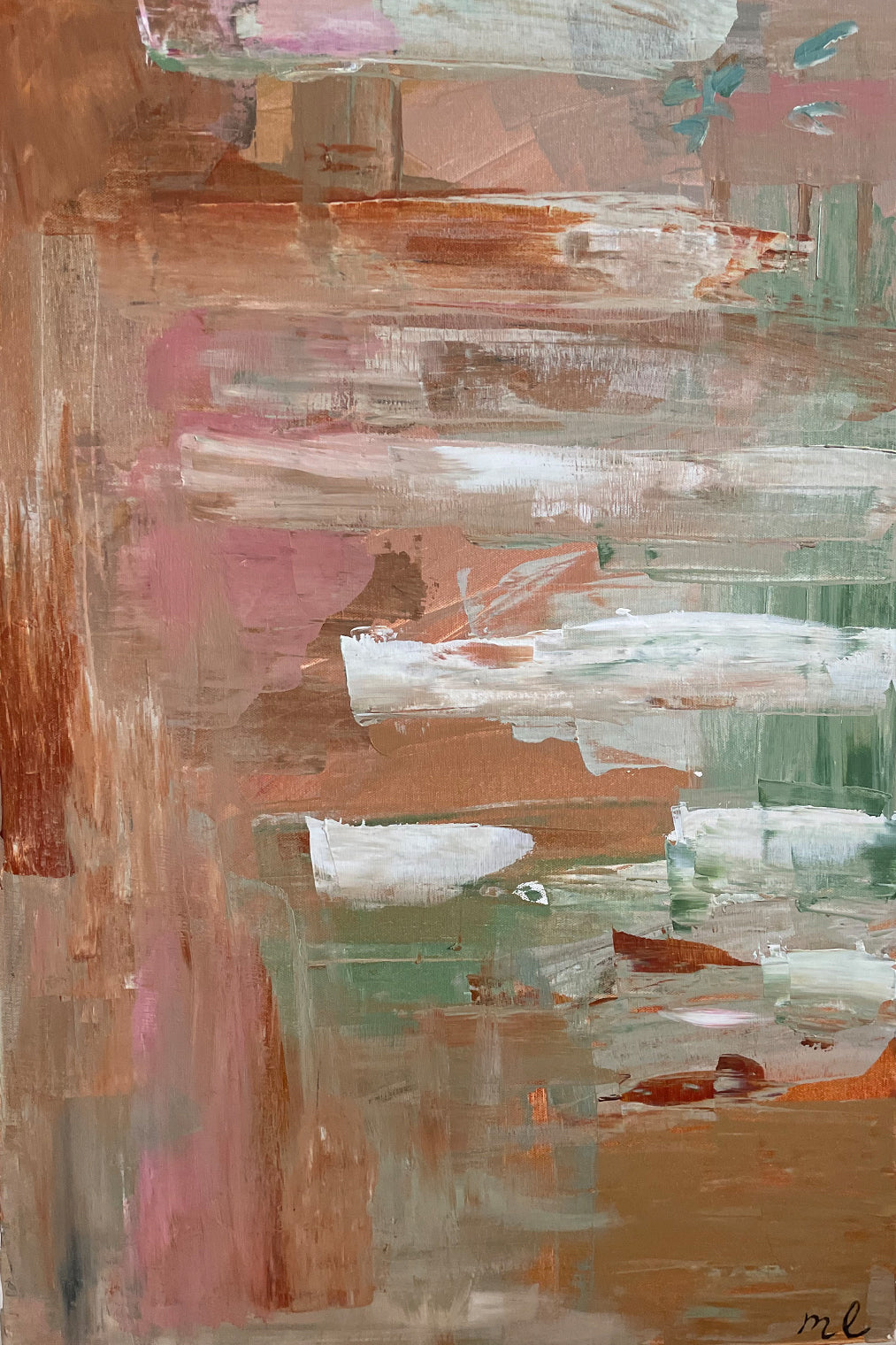 Abstract neutral coloured artwork