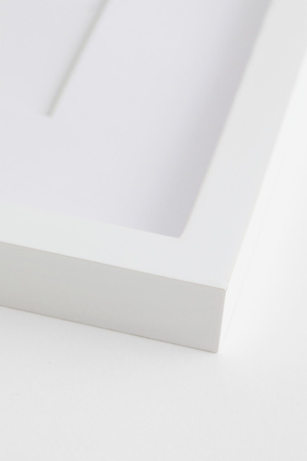 Corner of the white frame