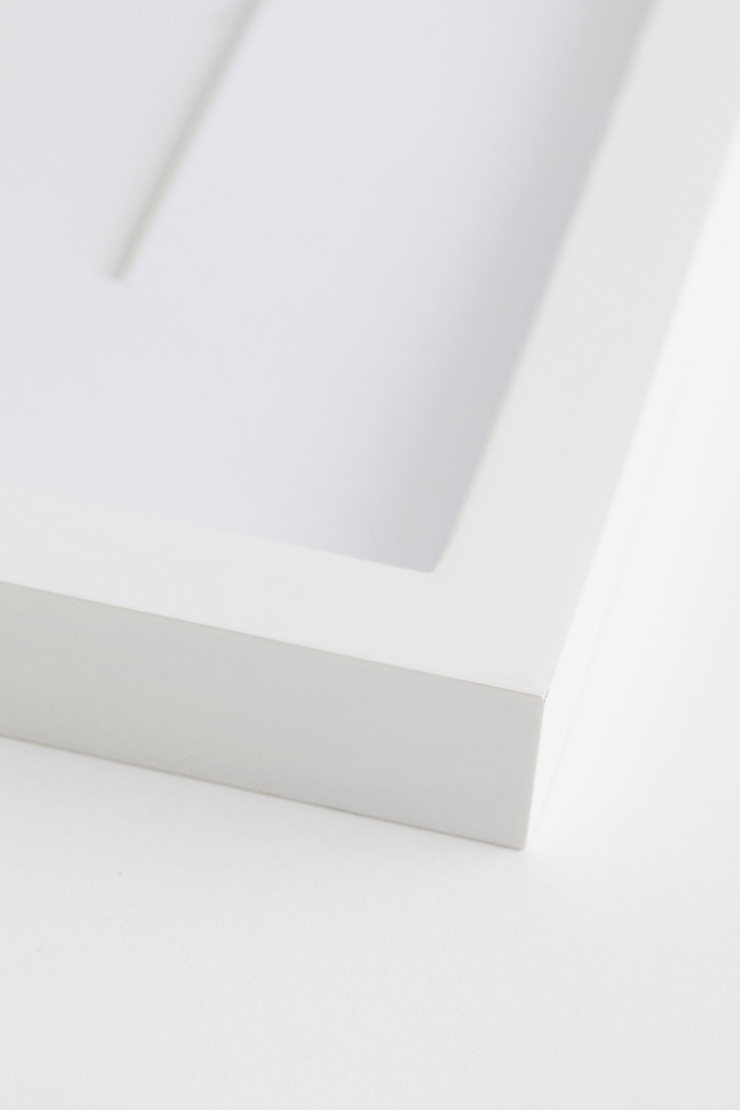 Corner of the white frame