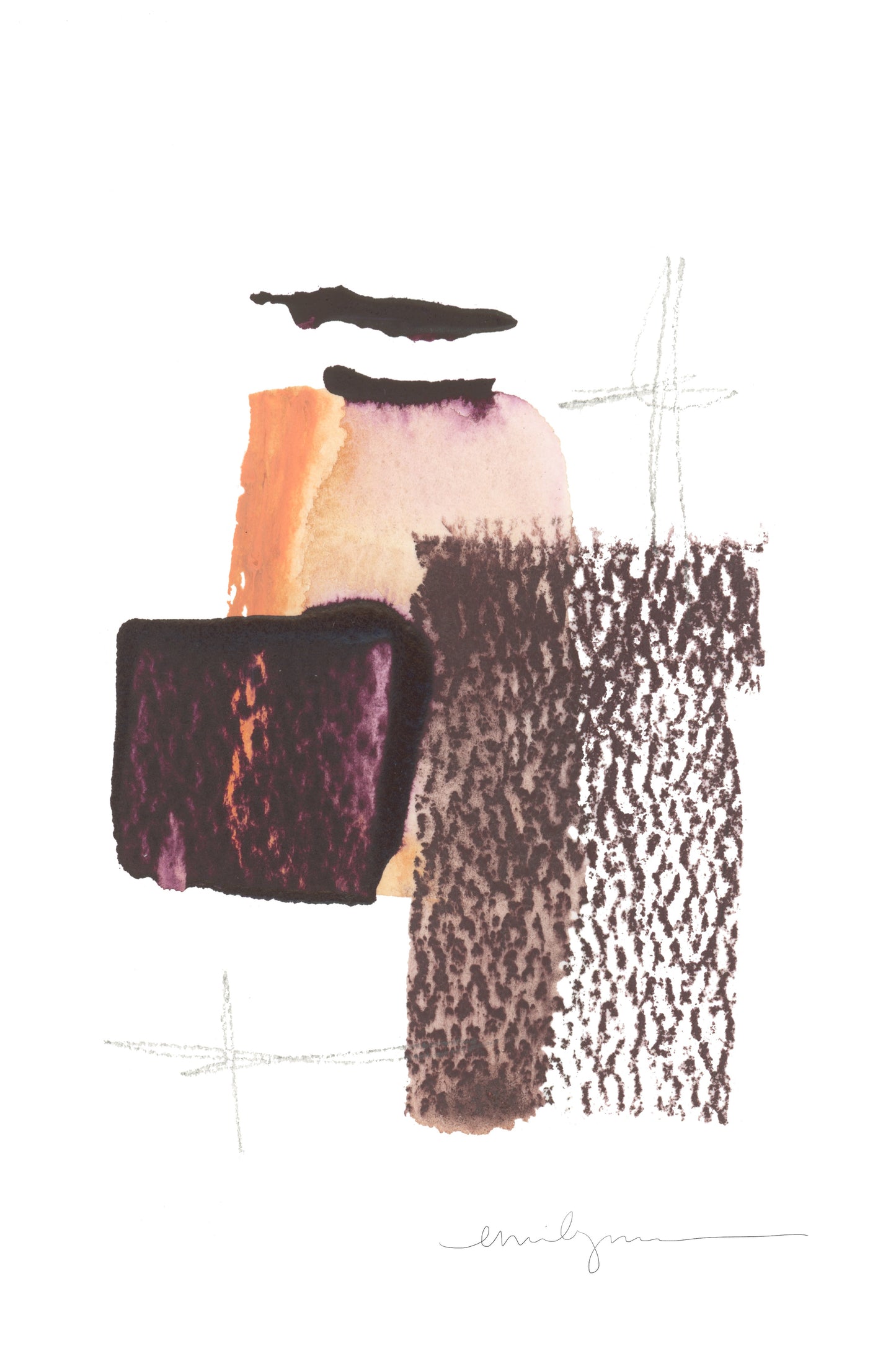 Minimalist warm textured artwork