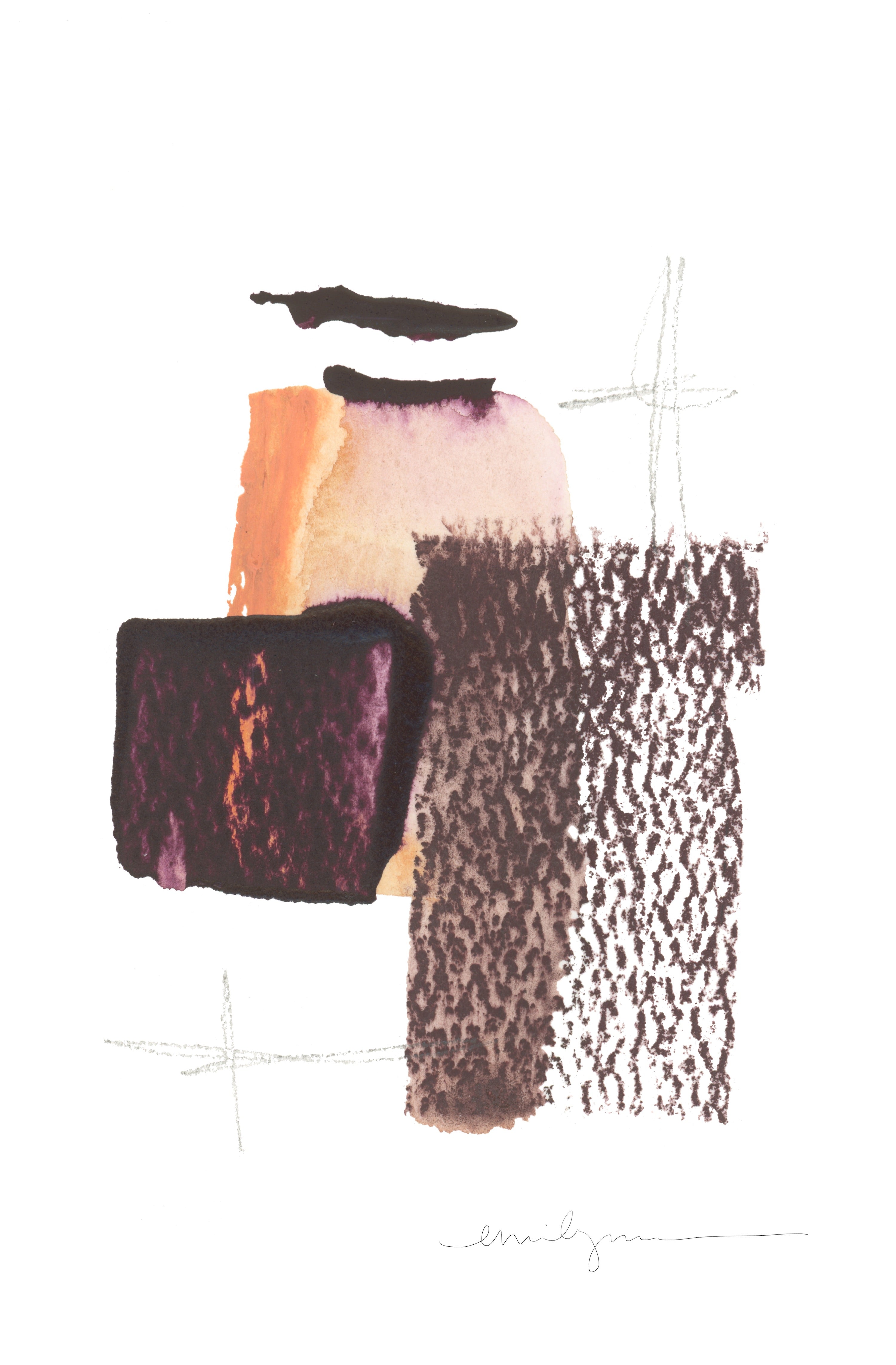 Minimalist warm textured artwork