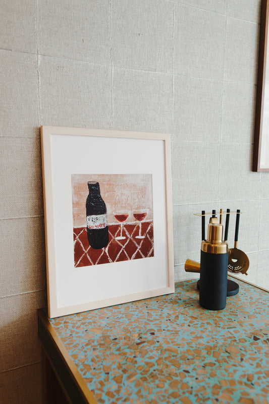 kitchen decor kitchen art chianti wine art abstract artwork fine art archival prints
