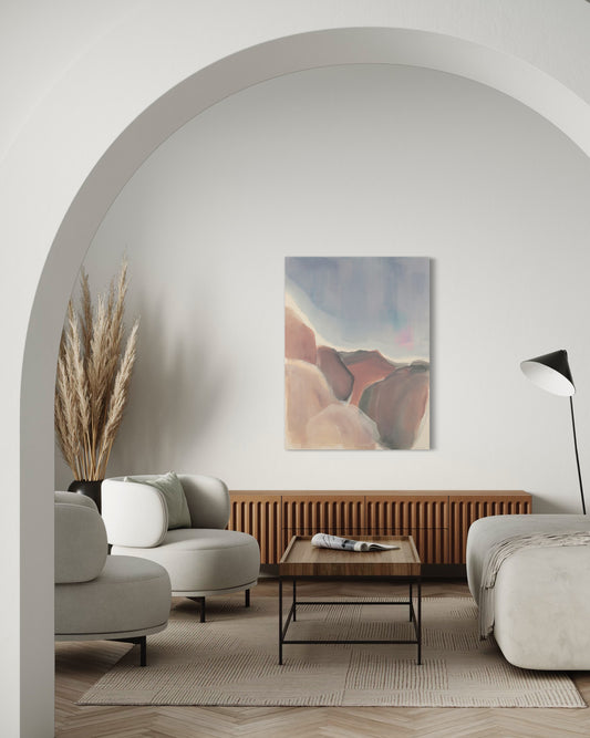 minimalist neutral interior abstract canadian artist melanie cheung