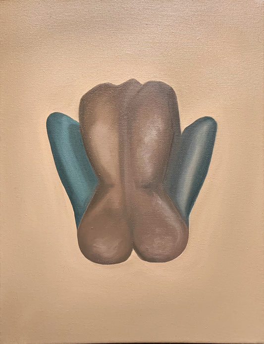 Female figure artwork in a neutral palette