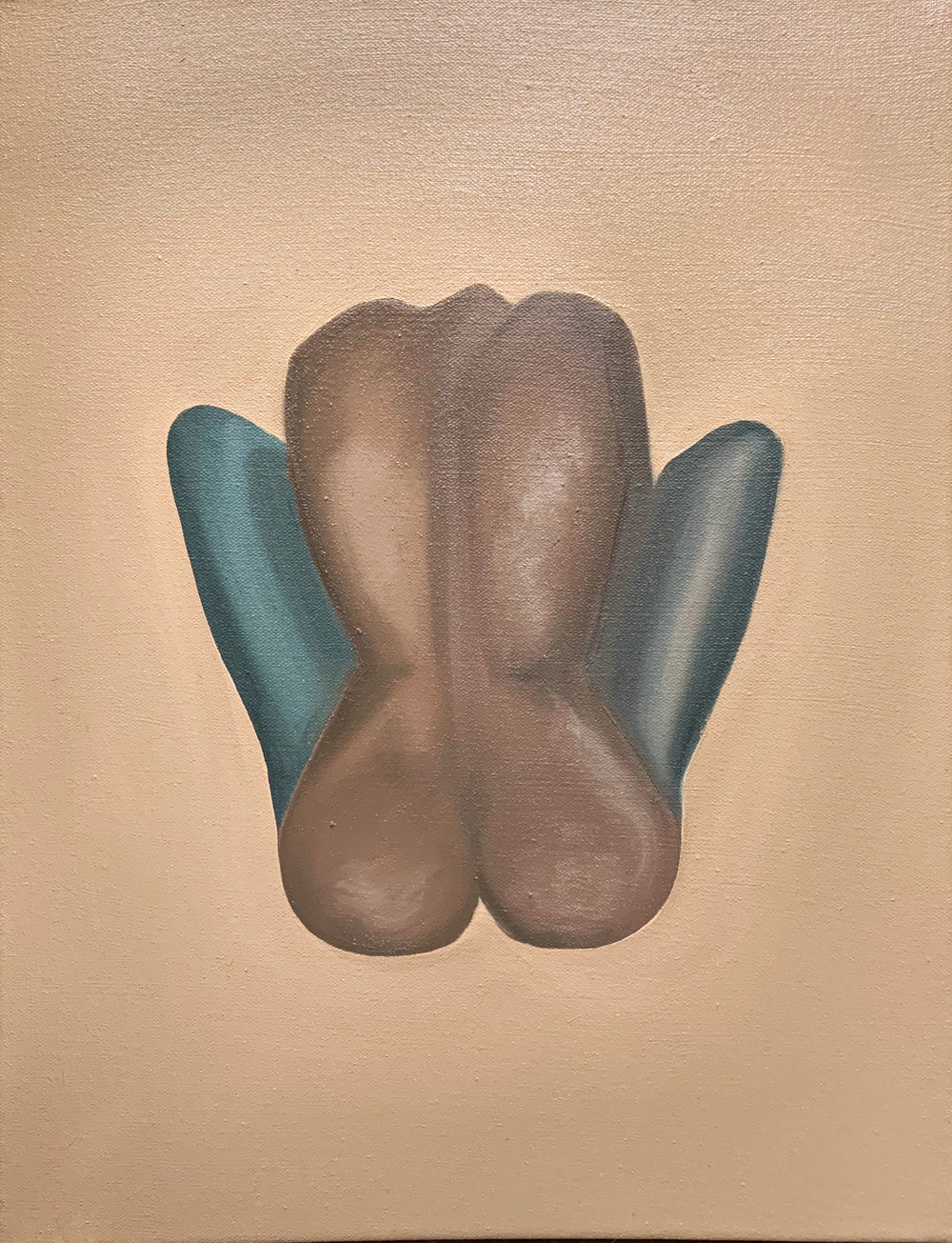 Female figure artwork in a neutral palette