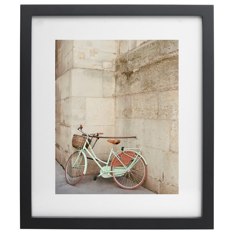 Bike in Paris photography in a black frame