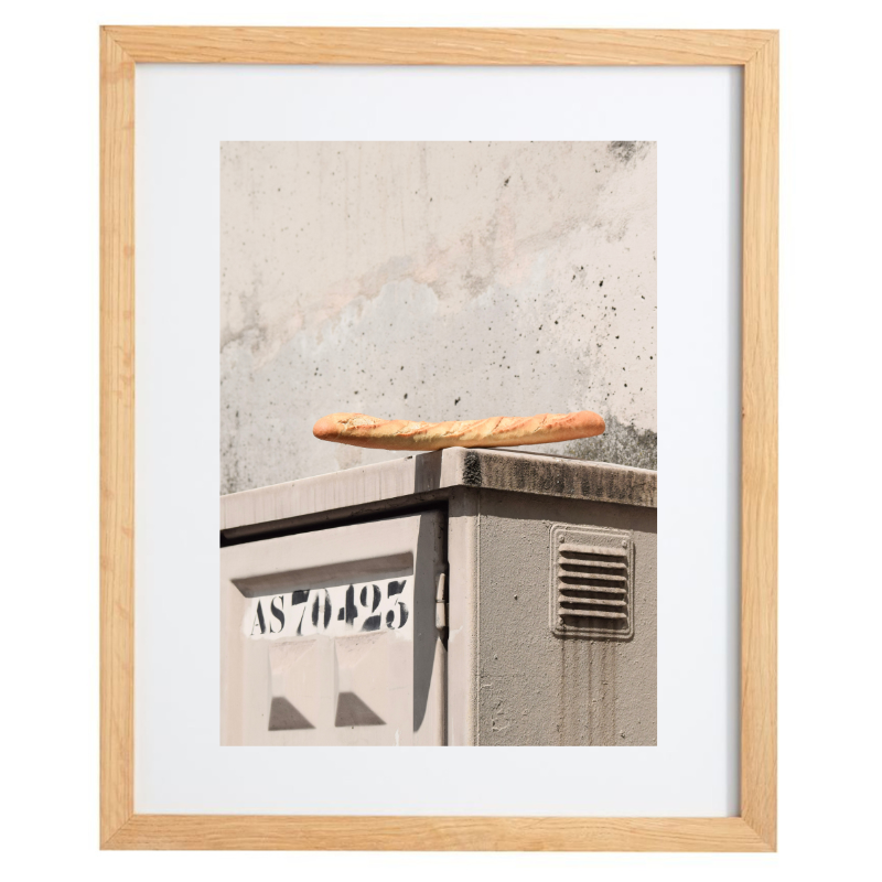 Baguette photography in a natural frame