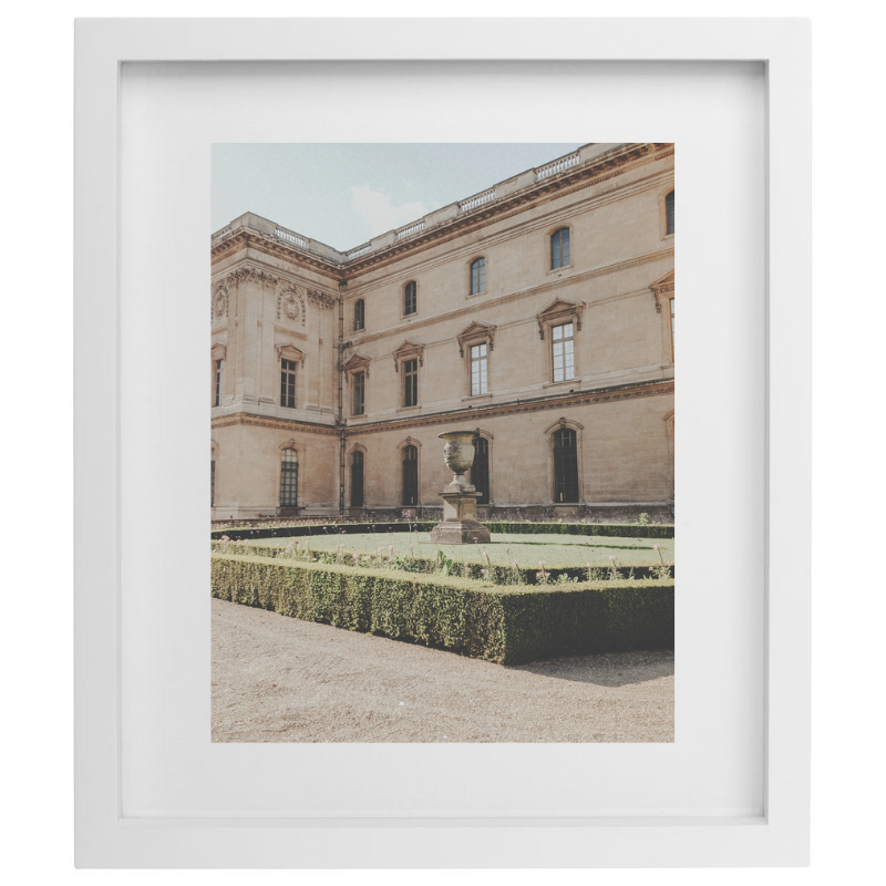 Paris photography in a white frame