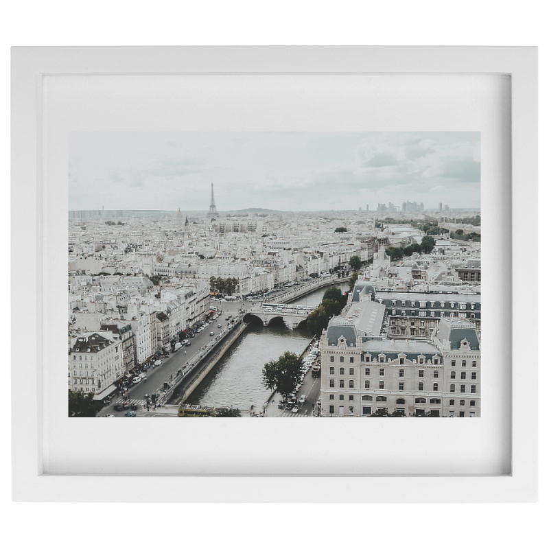 Paris photography in a white frame