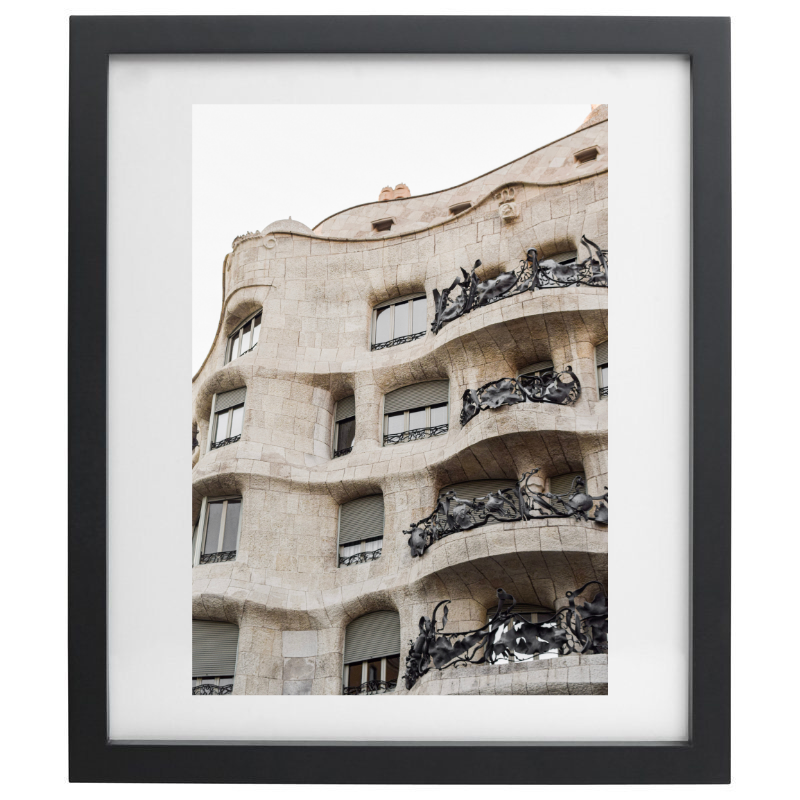 Architectural photography in a black frame