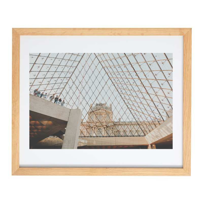 Louvre photography in a natural frame