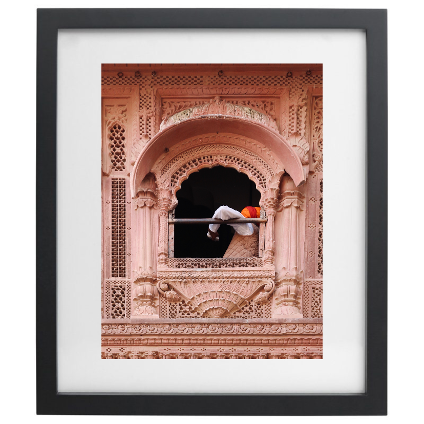 Mehrangarh Fort photography in a black frame