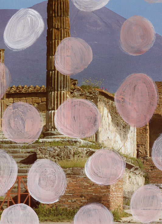 Italy photography with pink painted dots 