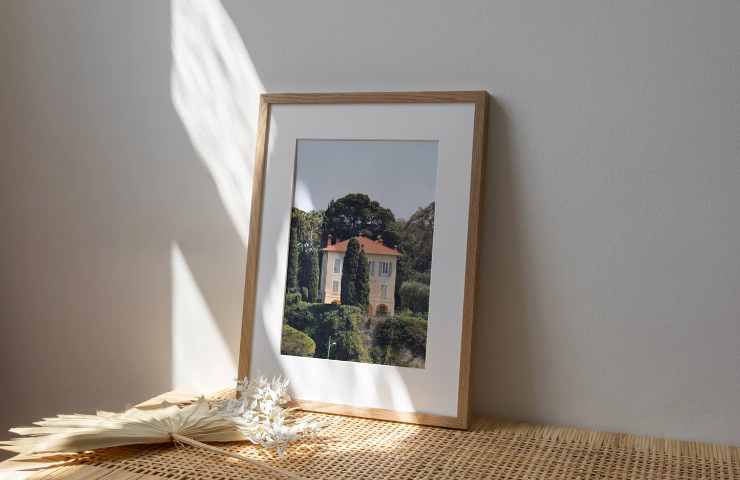 Villa in the French Riviera photography pictured leaning against the wall