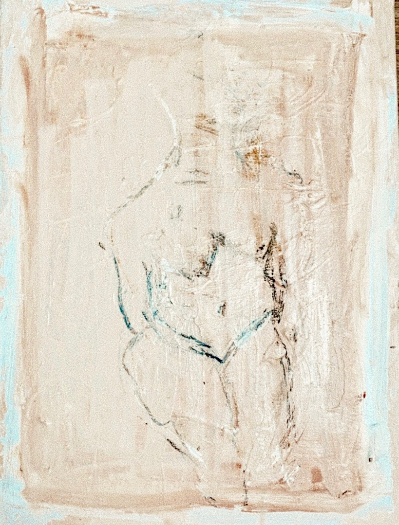 Abstract female form in natural colours